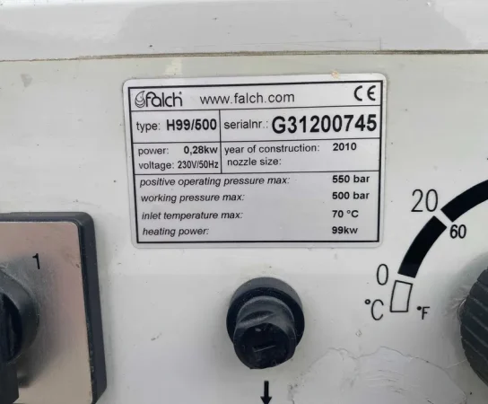 HOT BOX FALCH H99 500 bar podgrzewacz kocioł grzewczy - info